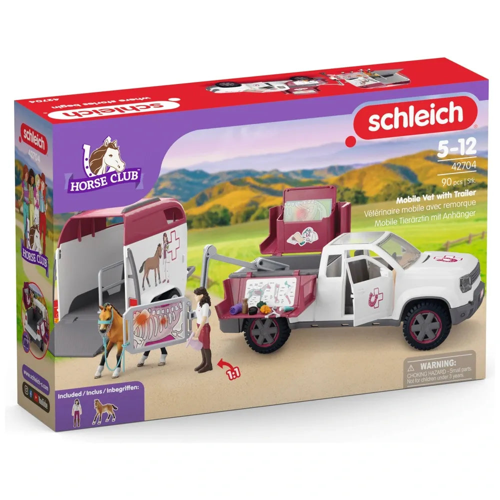 Schleich Horse Club Mobile Vet Playset with Trailer (42704)