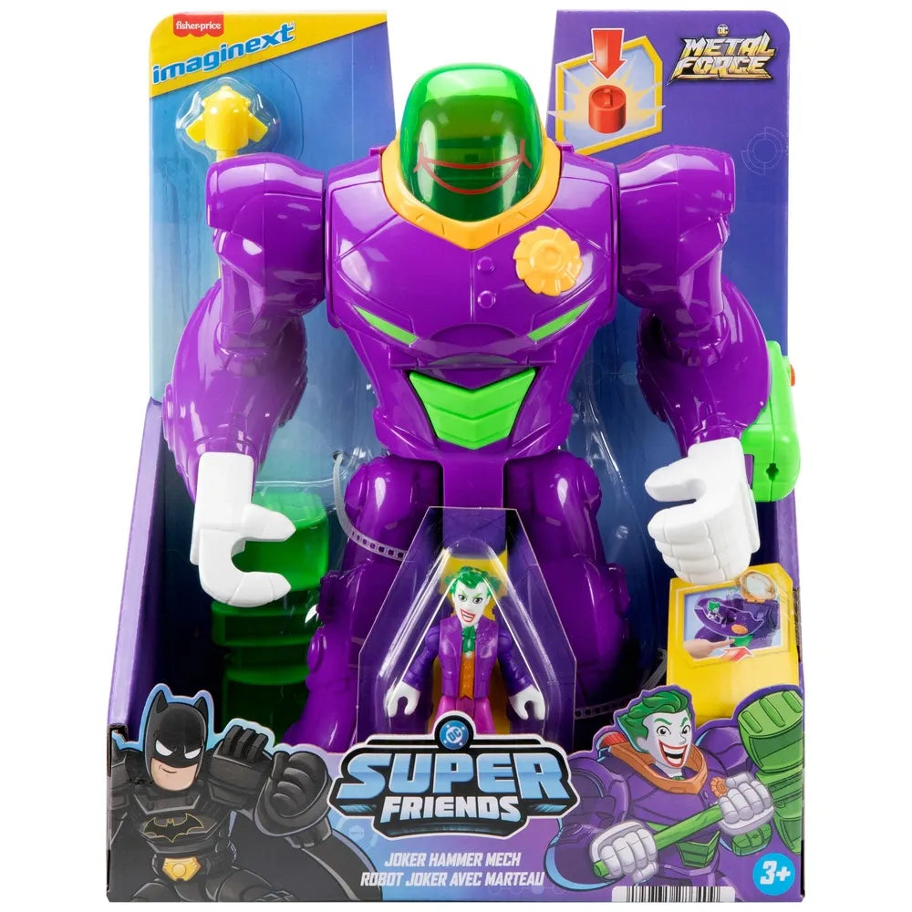Fisher-Price Imaginext DC Super Friends Metal Force Joker Hammer Mech Set