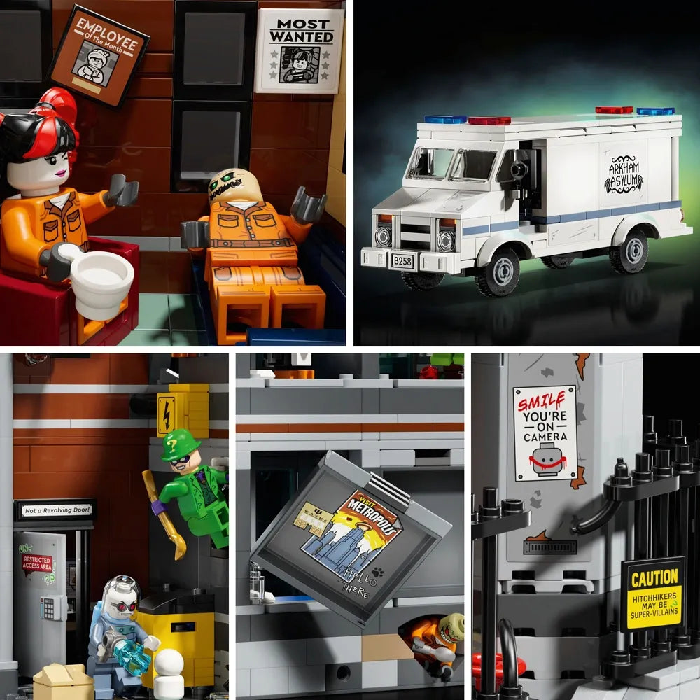 LEGO DC Batman 76300 Arkham Asylum Building Set for Adults Collectors