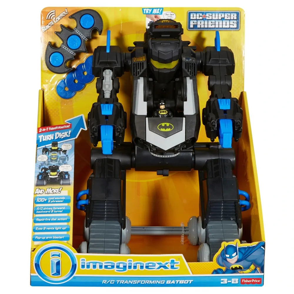 Imaginext DC Super Friends RC Transforming Batbot Toy