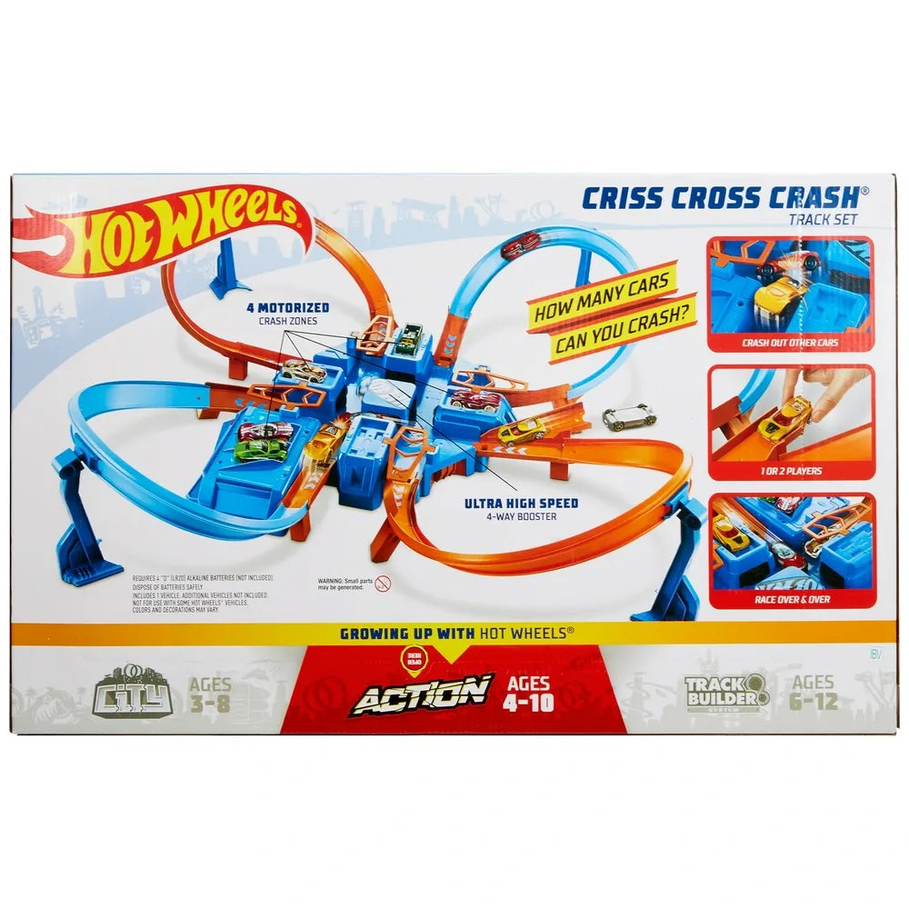 Hot Wheels Criss-Cross Crash Action Playset