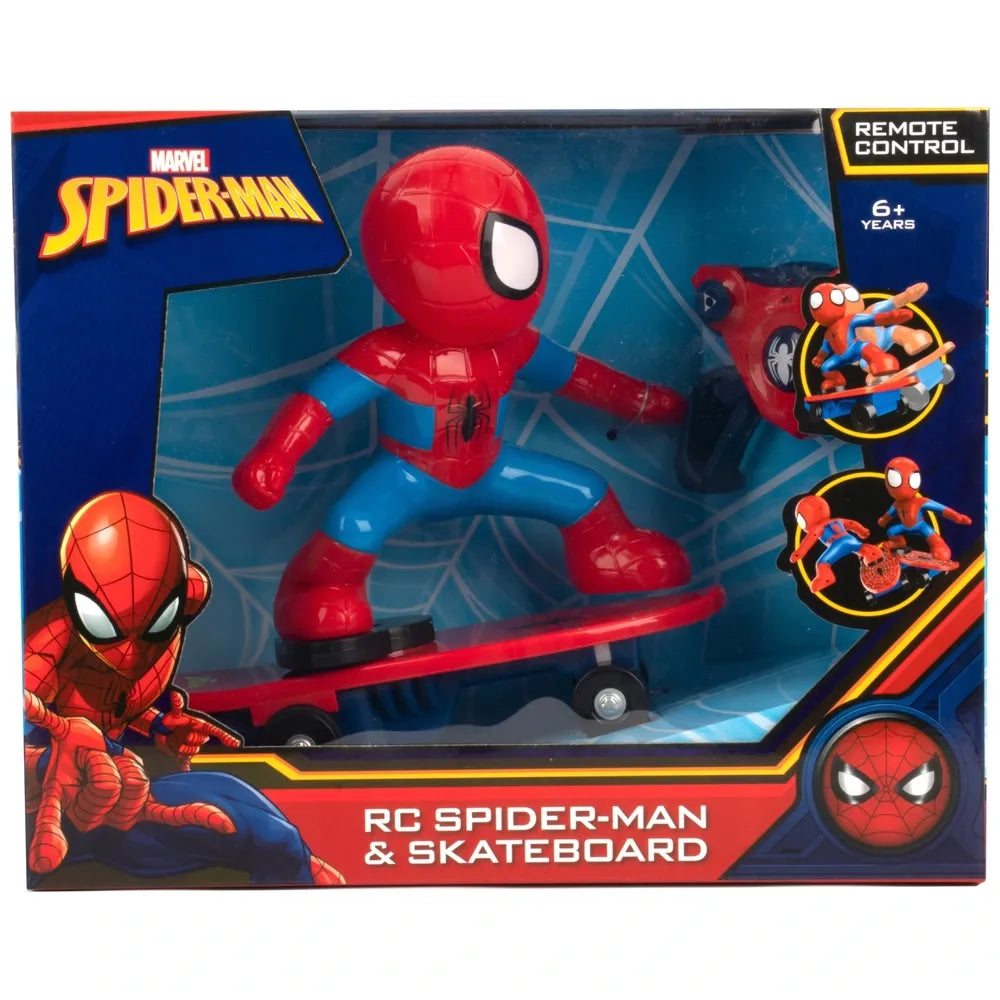 Marvel Spider-Man Remote-Control Skateboard Toy Set
