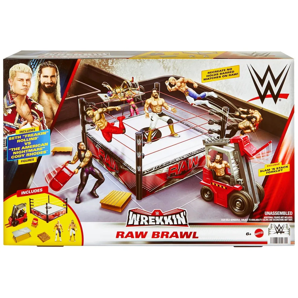 Cody Rhodes & Seth Rollins WWE Wrekkin' Raw Brawl Playset