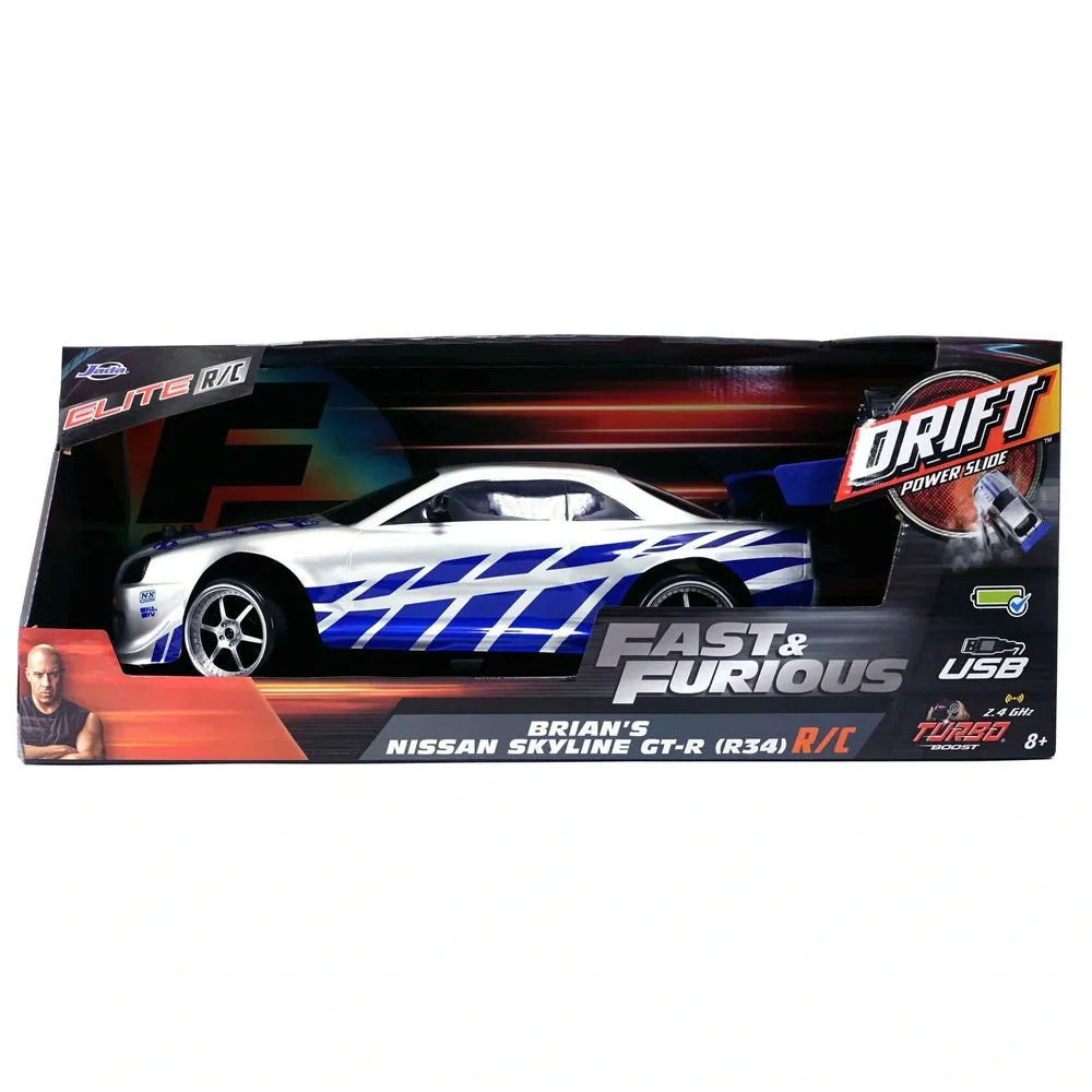 Fast & Furious 1:10 Brian’s Nissan Skyline GT-R (R34) RC Car