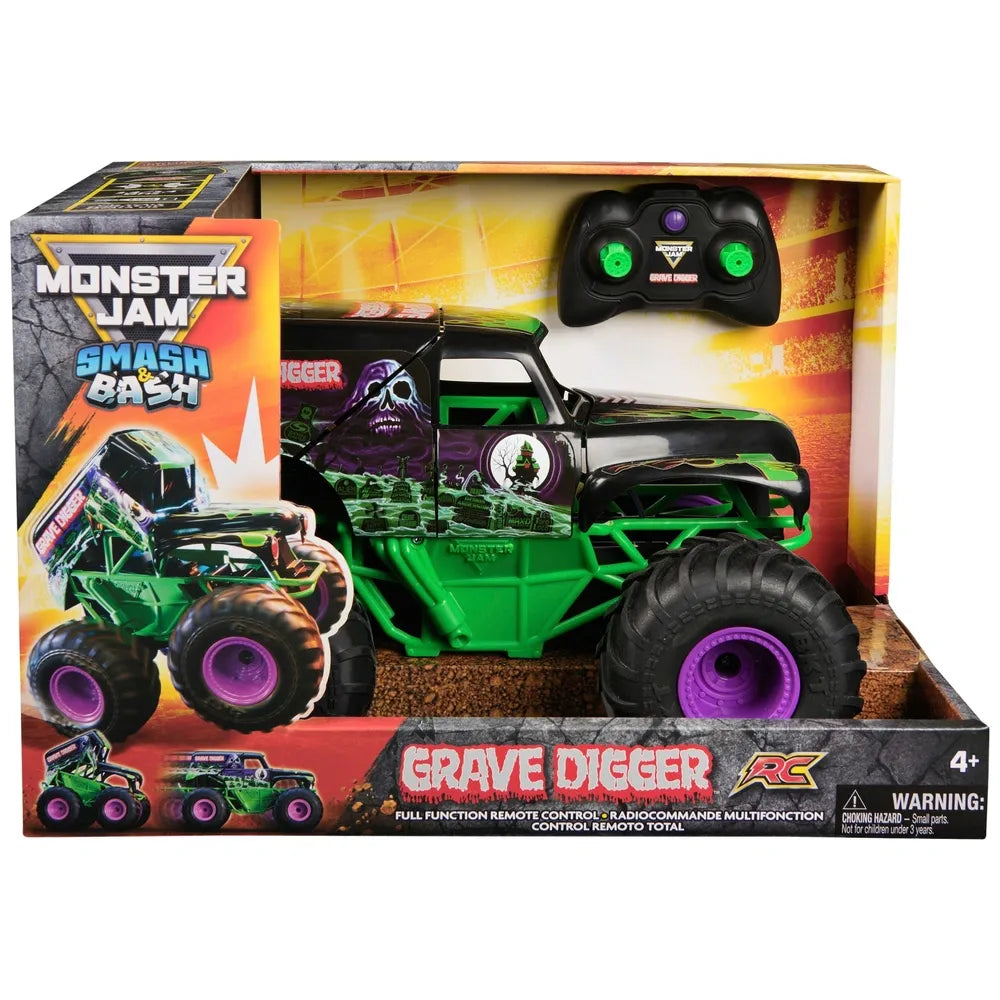 Monster Jam Smash & Bash 1:15 RC Grave Digger Monster Truck