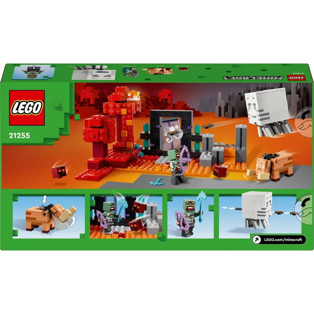LEGO Minecraft 21255 World The Nether Portal Ambush Set
