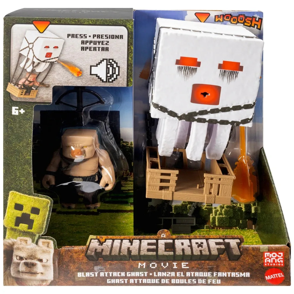 Minecraft Movie Blast Attack Ghast Adventure Playset