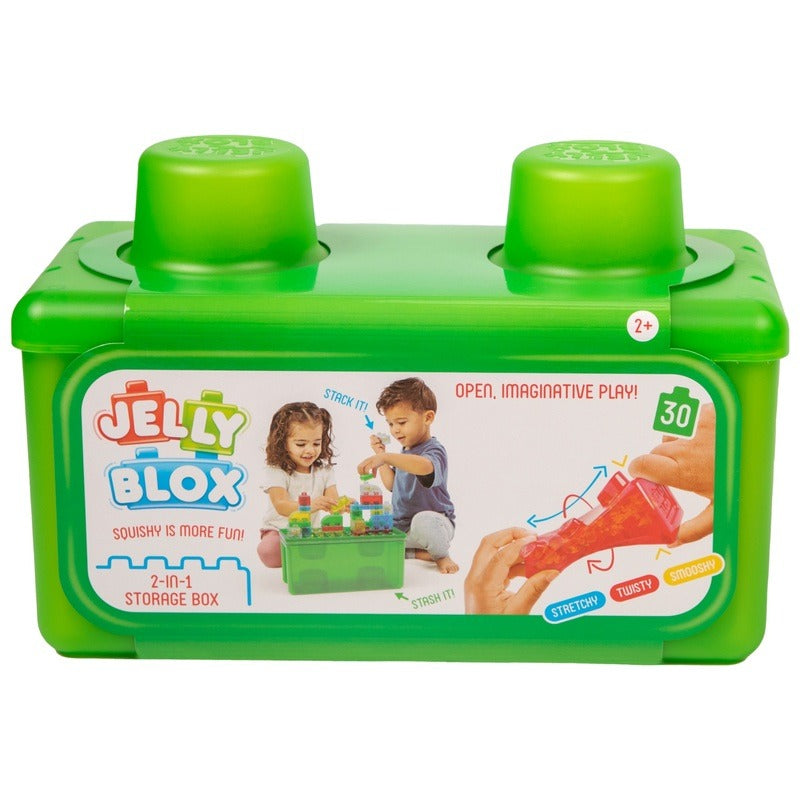 Jelly Blox Squishy Building Blocks 2-in-1 Storage Box