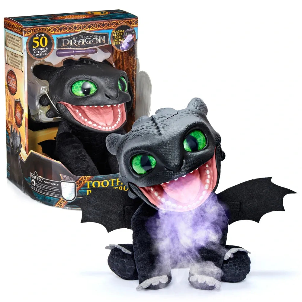 DreamWorks How to Train Your Dragon Toothless RealFX Interactive Puppet Toy