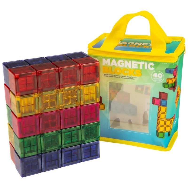 Magnetic Blocks 40-Piece Construction Building Set