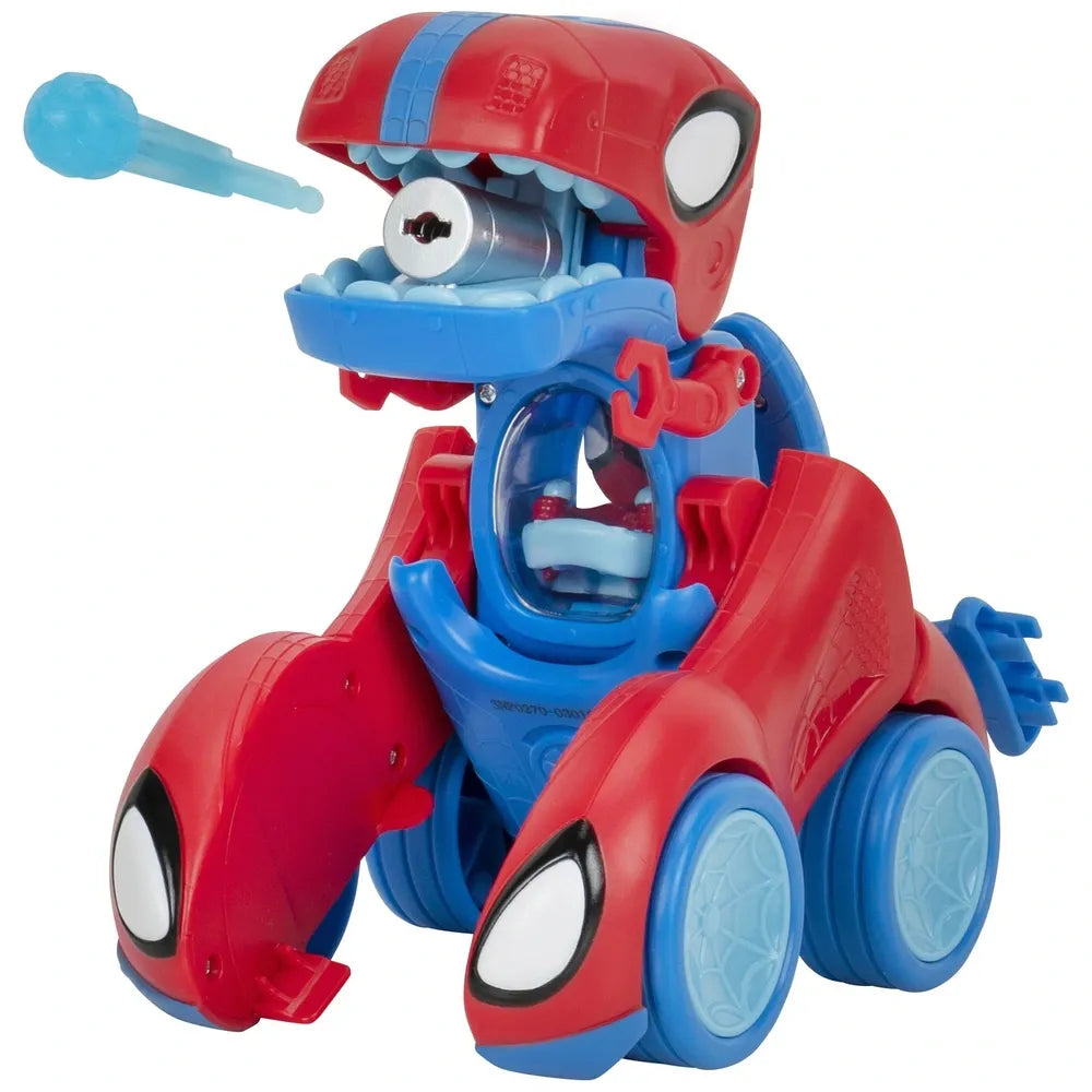 Spidey and His Amazing Friends Spidey-Rex Racer 2-in-1 Ride-On Toy Set for Kids