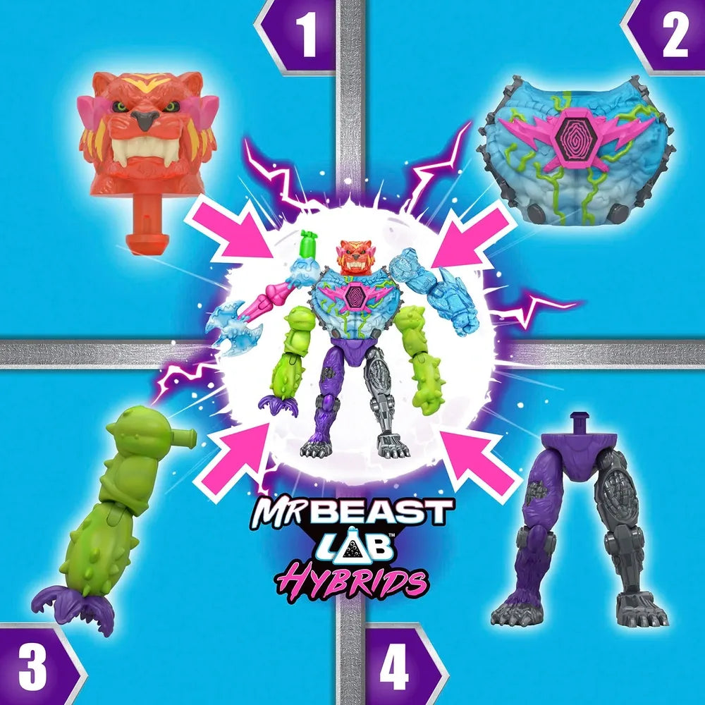 MrBeast Lab Hybrids Hyper Fusion Mix & Match 5-Figure Action Pack Set