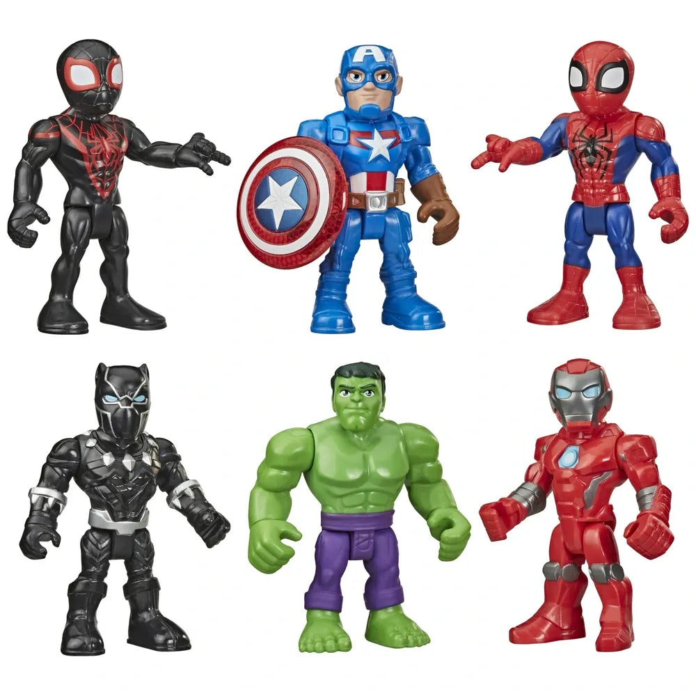 Playskool Heroes Marvel Super Hero Adventures 6-Pack Action Figures 12.5cm