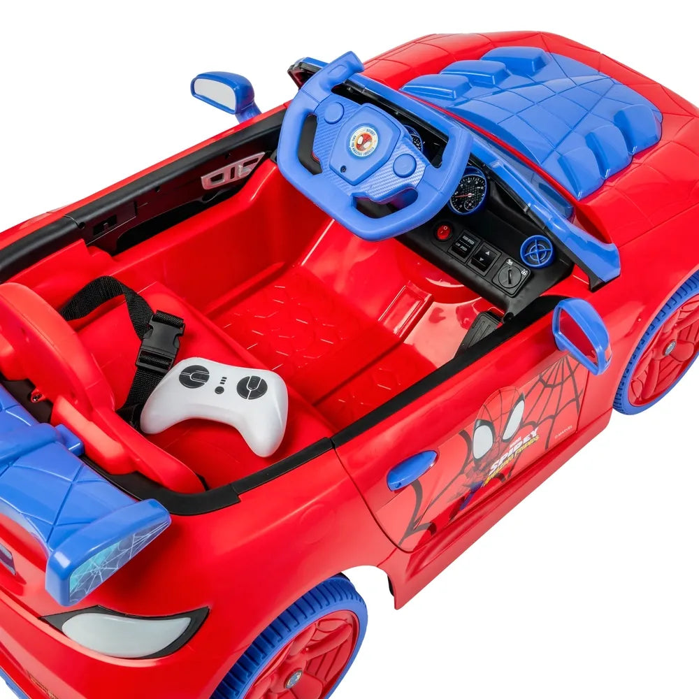 Spidey and His Amazing Friends 12V Ride On Car with Remote Control for Kids Toys