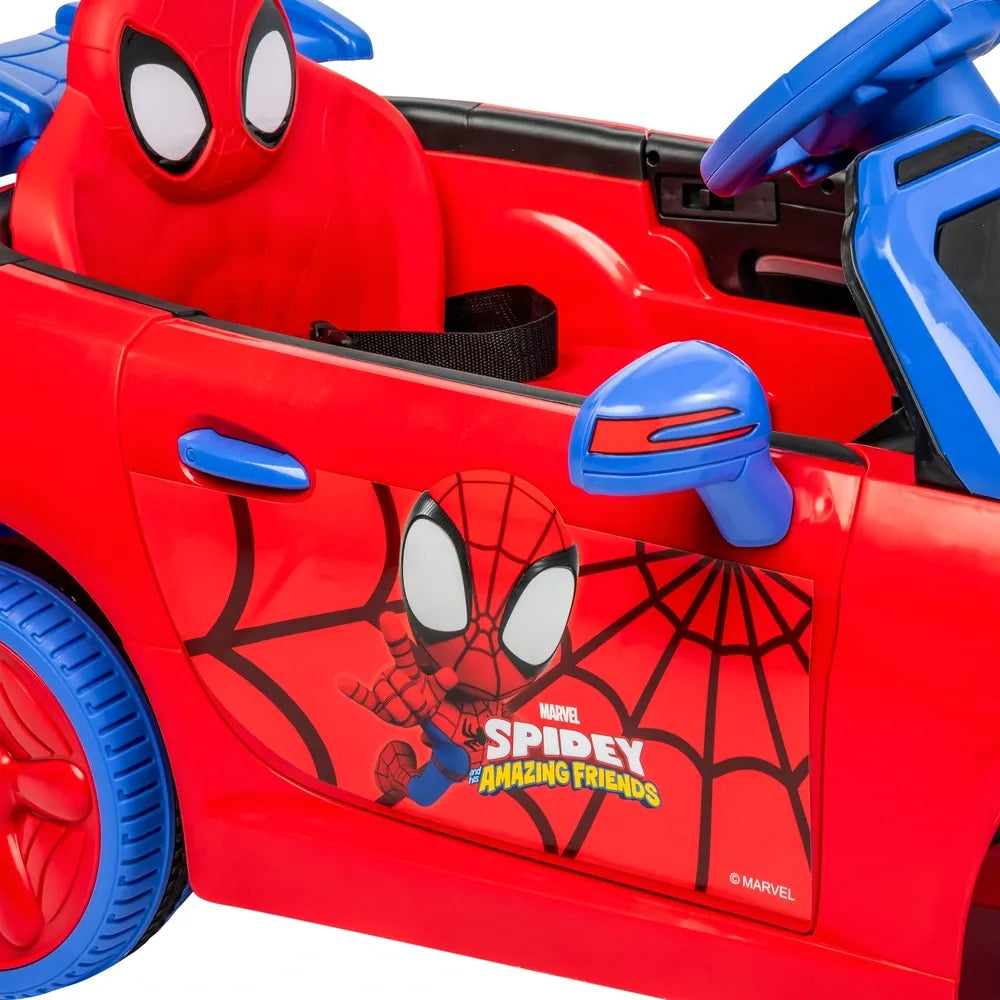 Spidey and His Amazing Friends 12V Ride On Car with Remote Control for Kids Toys