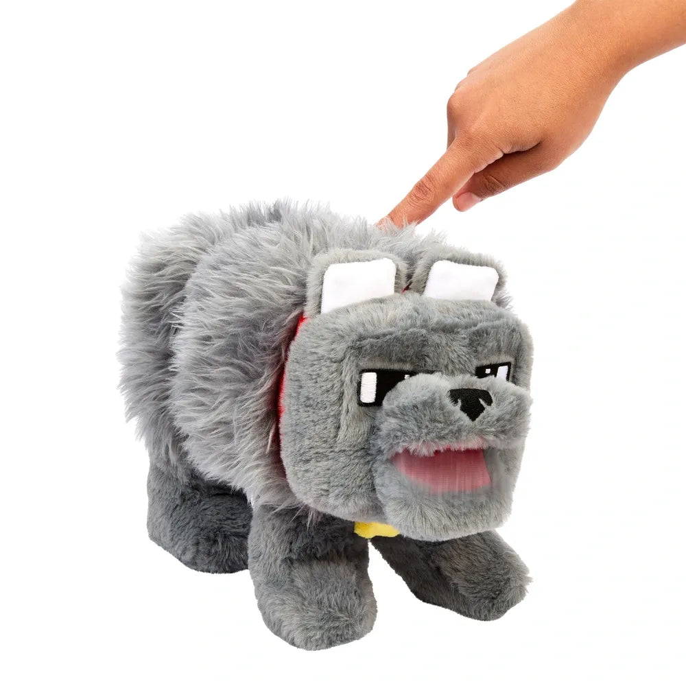 Minecraft Movie Interactive Plush Toy Dennis the Wolf
