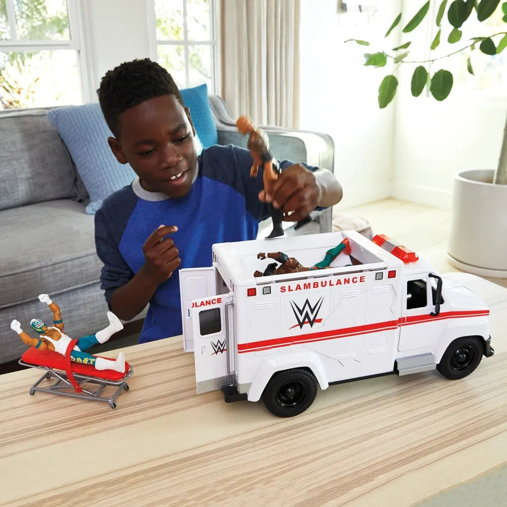 WWE Wrekkin' Slambulance Breakaway Action Vehicle Playset