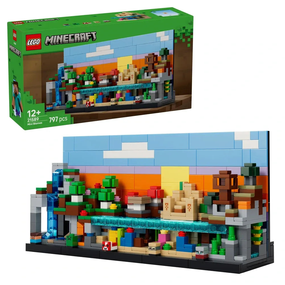 LEGO Minecraft Mini Biomes Set (21589) – Buildable Micro Worlds Collection