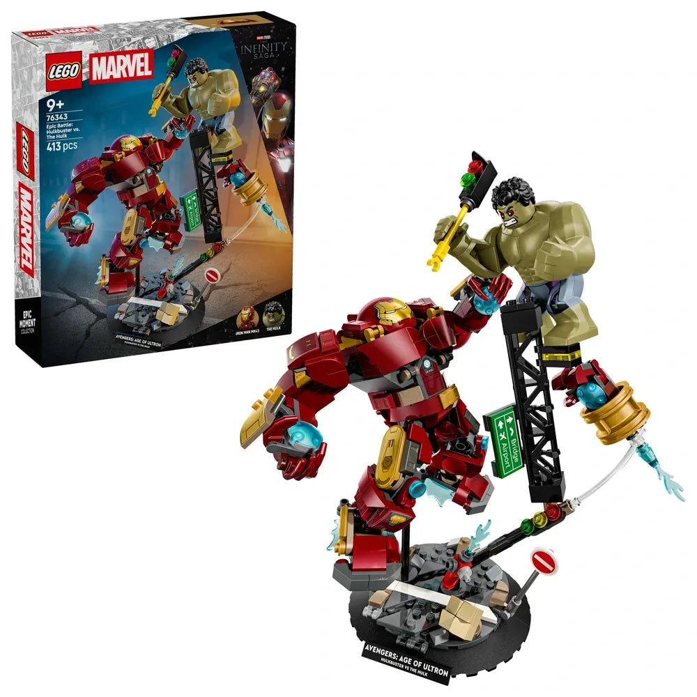 LEGO Marvel 76343 Epic Battle: Hulkbuster vs Hulk Building Set
