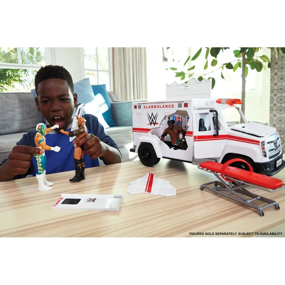 WWE Wrekkin' Slambulance Breakaway Action Vehicle Playset