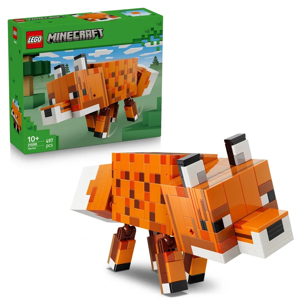 LEGO Minecraft The Fox Set (21588) – Buildable Fox House & Characters