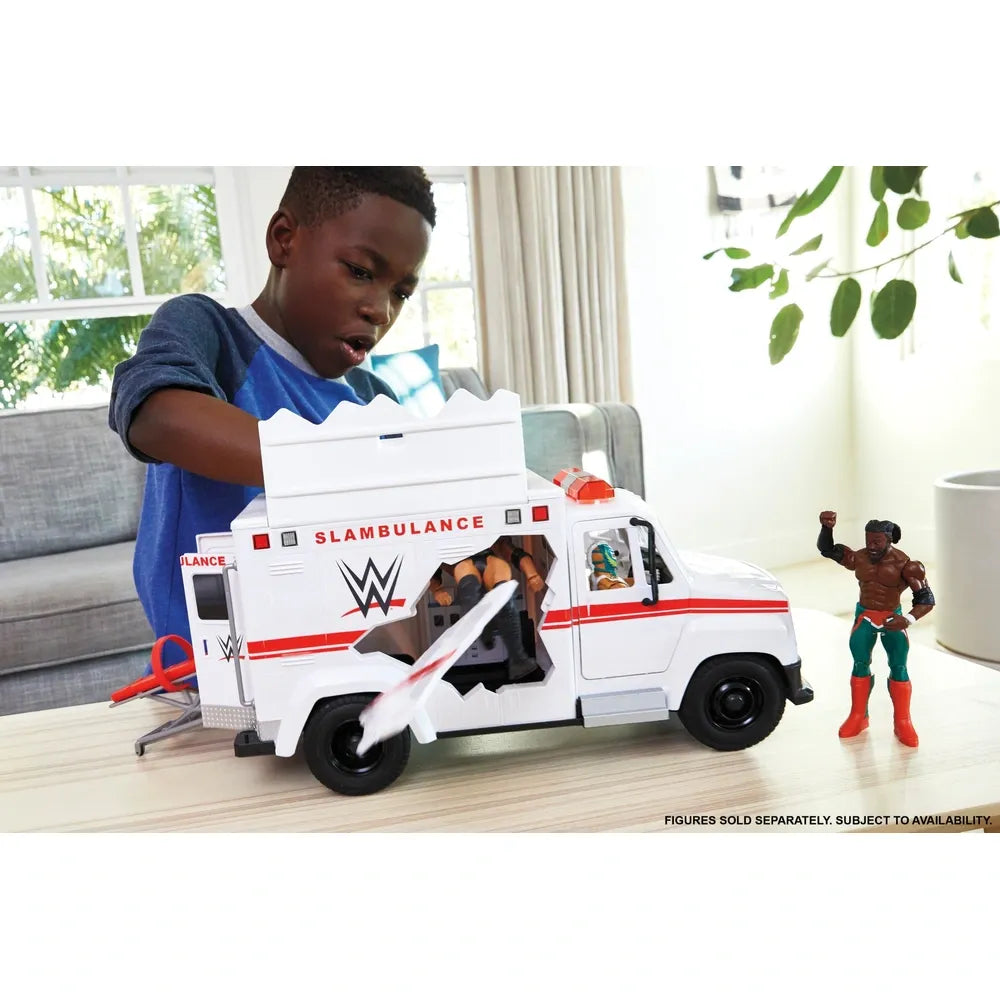 WWE Wrekkin' Slambulance Breakaway Action Vehicle Playset