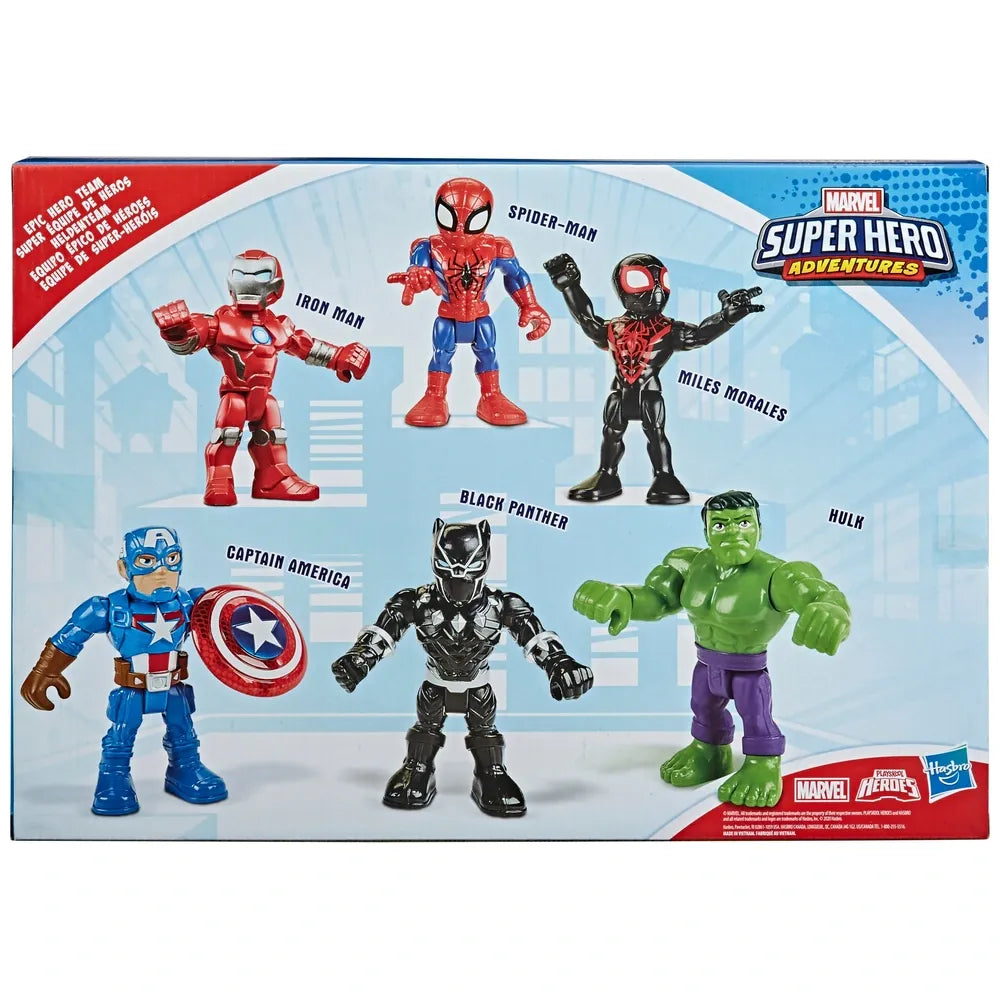Playskool Heroes Marvel Super Hero Adventures 6-Pack Action Figures 12.5cm