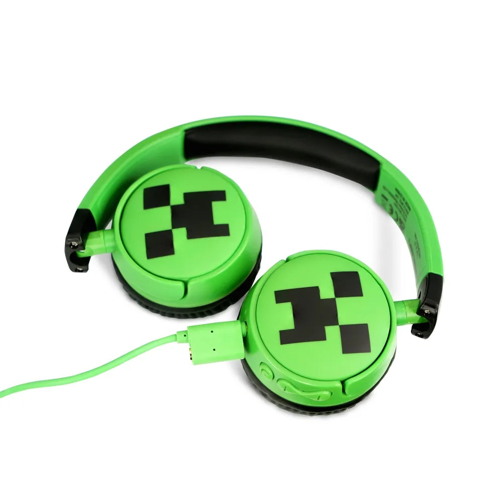 Minecraft Creeper Kids Wireless Bluetooth Headphones – Gaming Audio