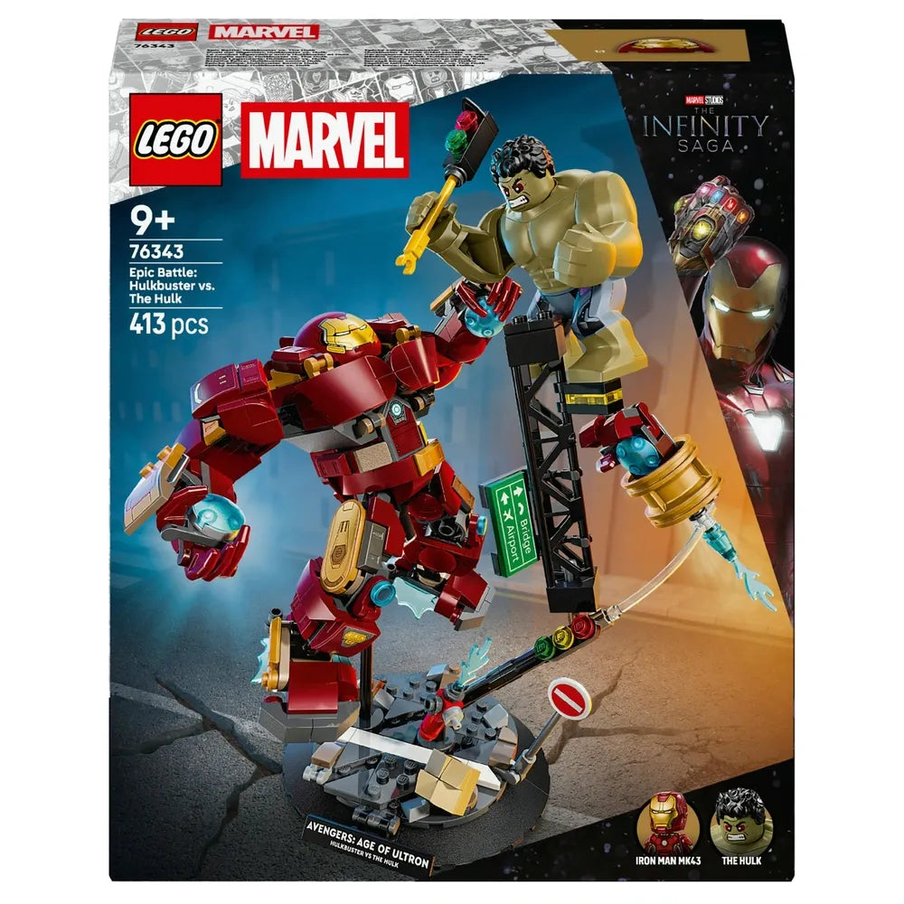 LEGO Marvel 76343 Epic Battle: Hulkbuster vs Hulk Building Set