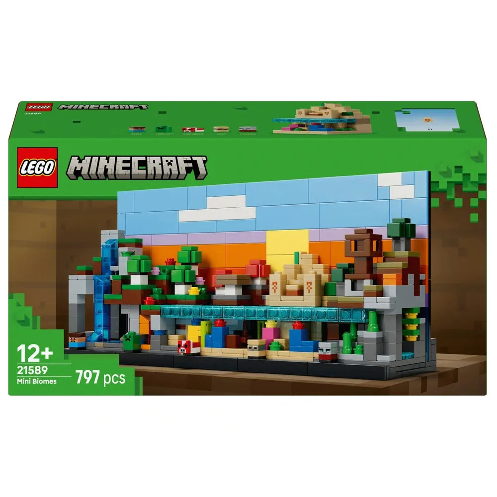 LEGO Minecraft Mini Biomes Set (21589) – Buildable Micro Worlds Collection