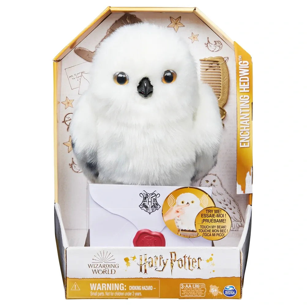 Harry Potter Wizarding World Hedwig Owl 22cm – Interactive Plush Toy