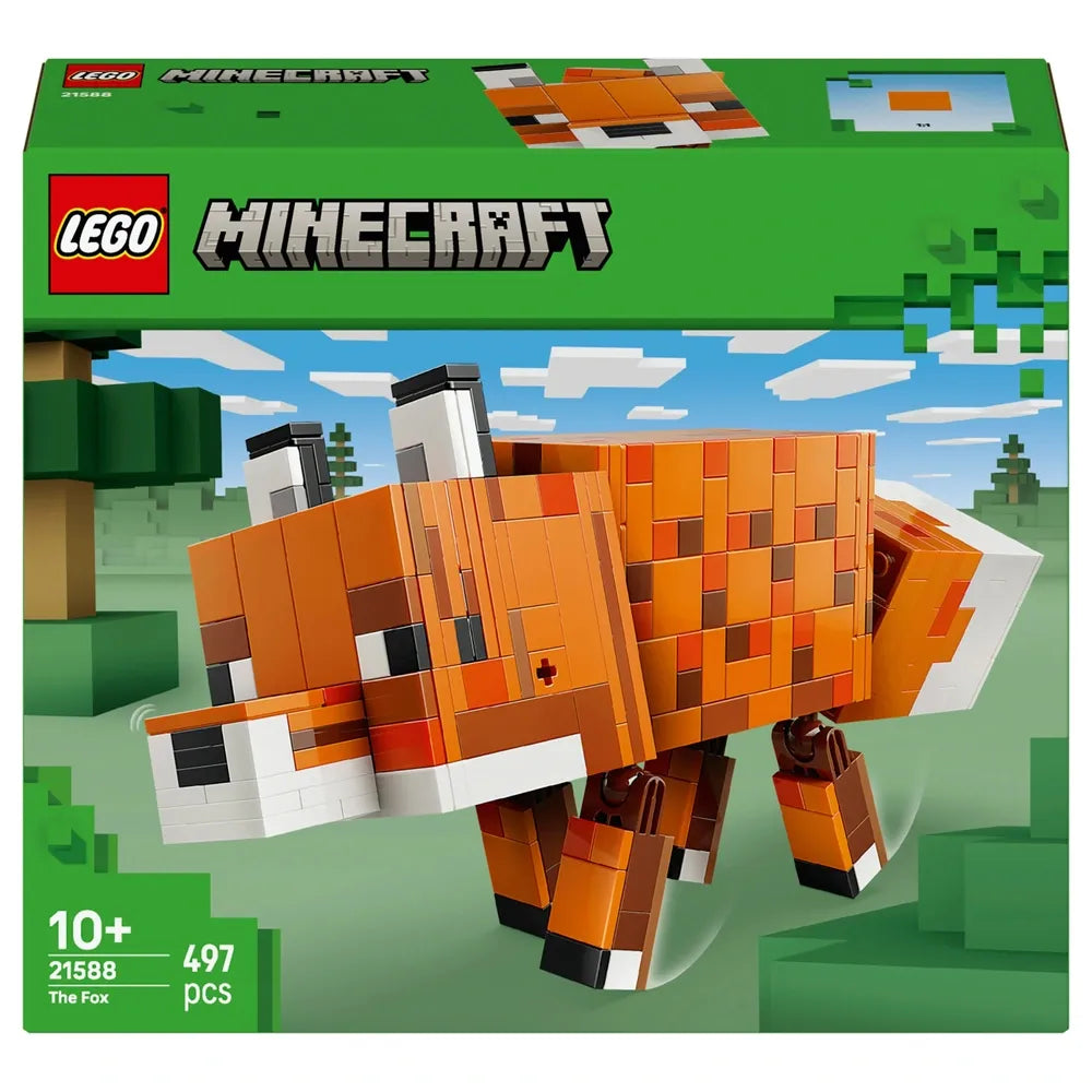 LEGO Minecraft The Fox Set (21588) – Buildable Fox House & Characters