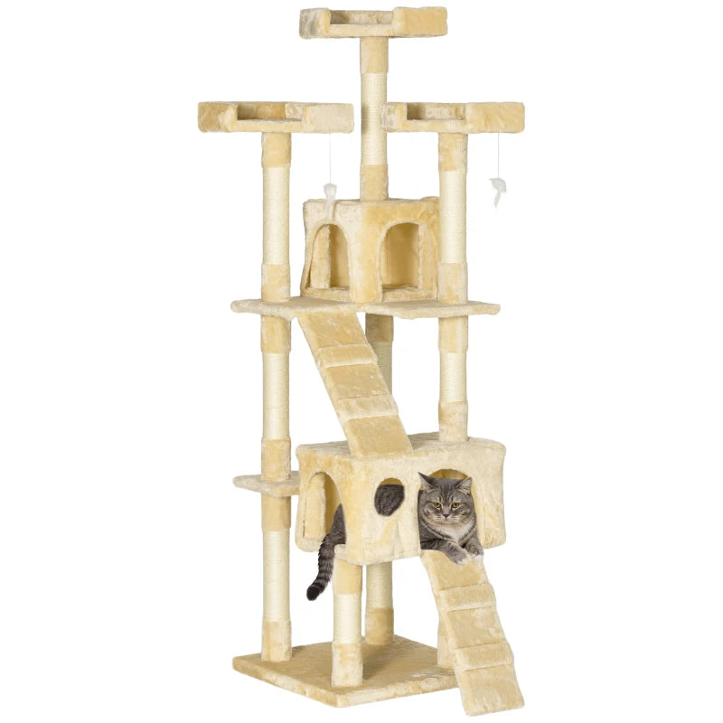 Cat Activity Play Centre with Scratching Tree