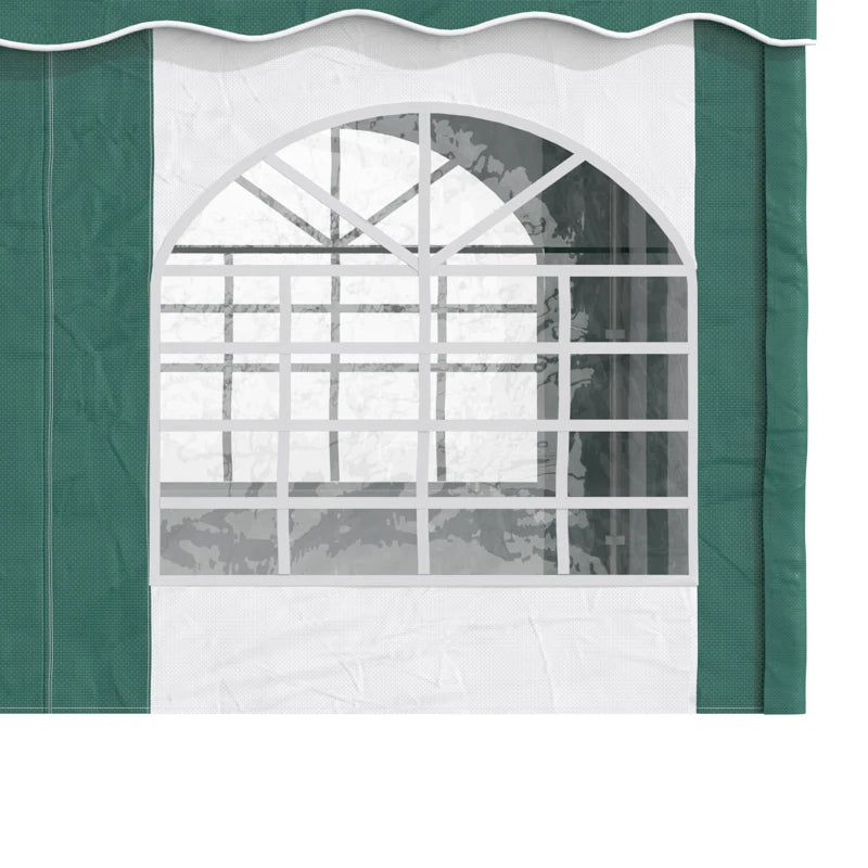 Waterproof Marquee Gazebo with Windproof Sides, Stylish Emerald Green 4x4m