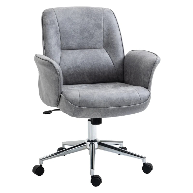Mid Back Office Chair for Home Study – Grey