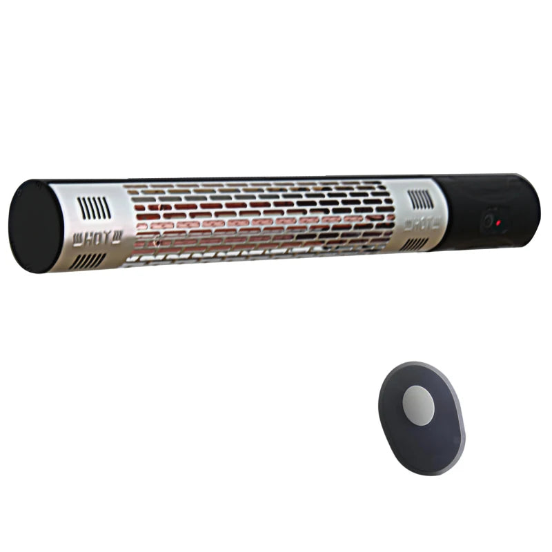 Infrared Electric Heater for Patio – 1500W Wall Mount with Remote, Outdoor Safe