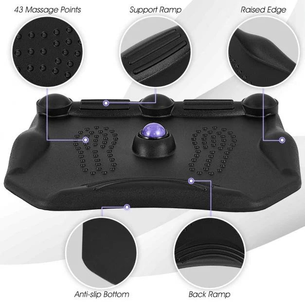 Ergonomic Standing Mat with Massage Ball and Pressure Points
