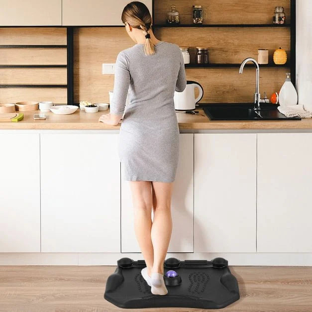 Ergonomic Standing Mat with Massage Ball and Pressure Points