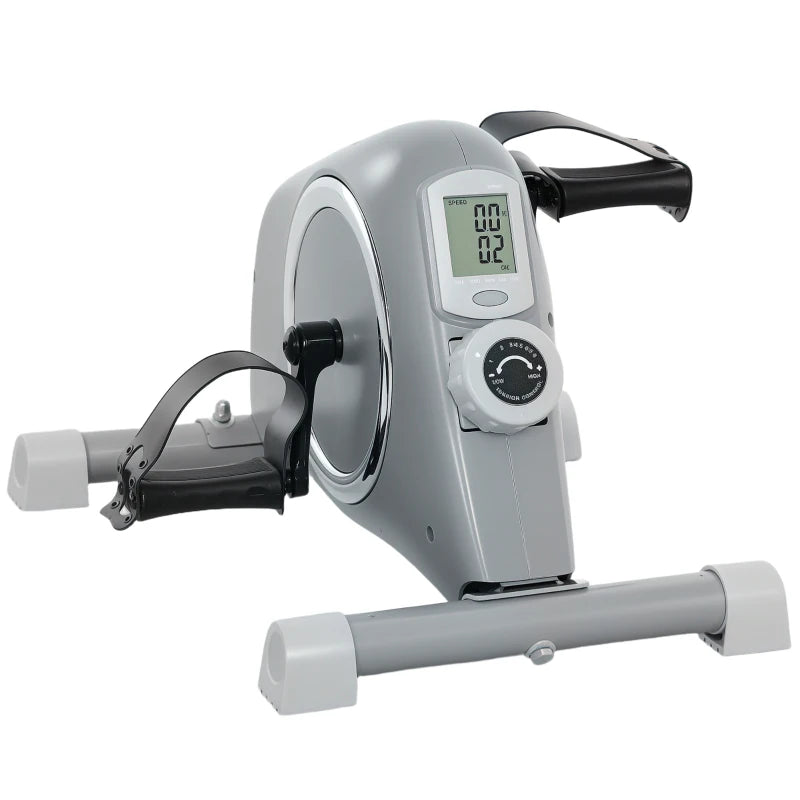 Grey Pedal Exerciser – Magnetic Resistance with 8 Levels