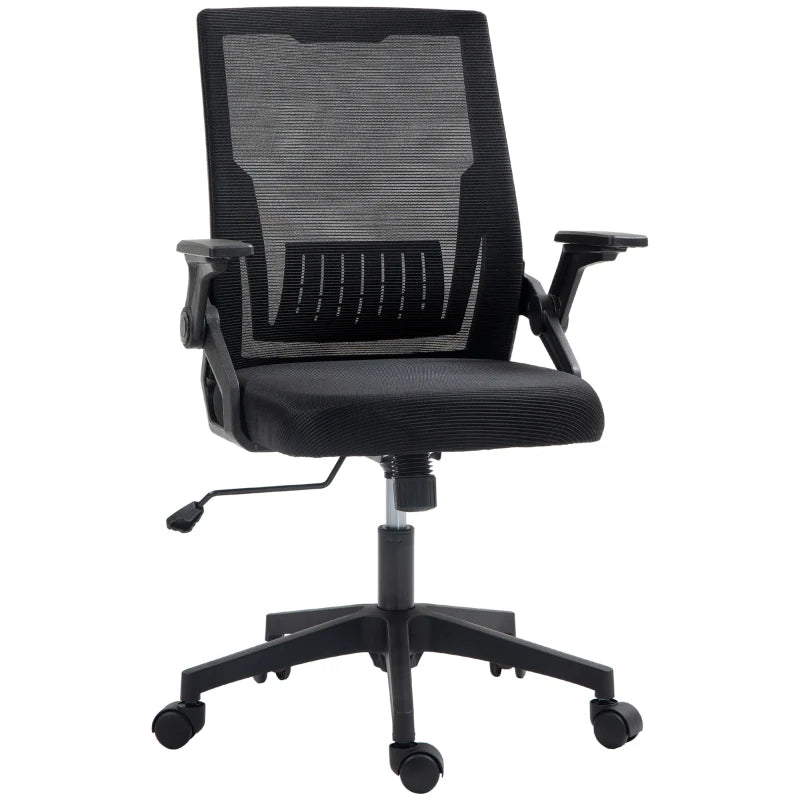 Black Office Chair with Lumbar Support