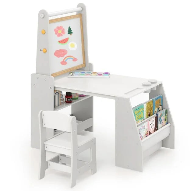 Kids’ Activity Table and Chair Set – Multifunctional Art Desk