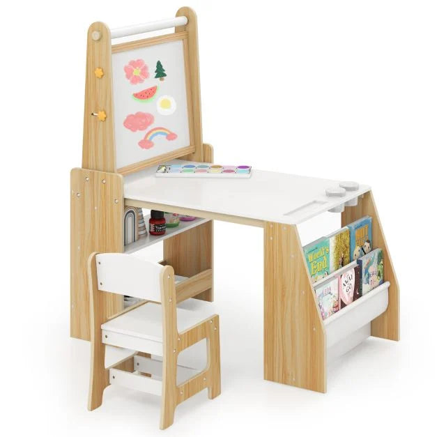 Kids’ Activity Table and Chair Set – Multifunctional Art Desk