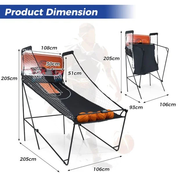 Electronic Basketball Hoop Toy for Kids with Multiple Modes