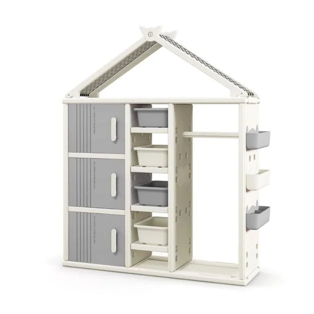 Kids Dress-Up Costume Closet with Storage Bin – Fun & Organized