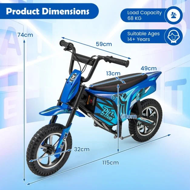 Kids Battery-Powered Motorbike with Air-Filled Tires