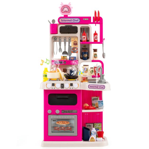Children’s Pretend Play Kitchen with Lights, Sounds & Cooking Fun