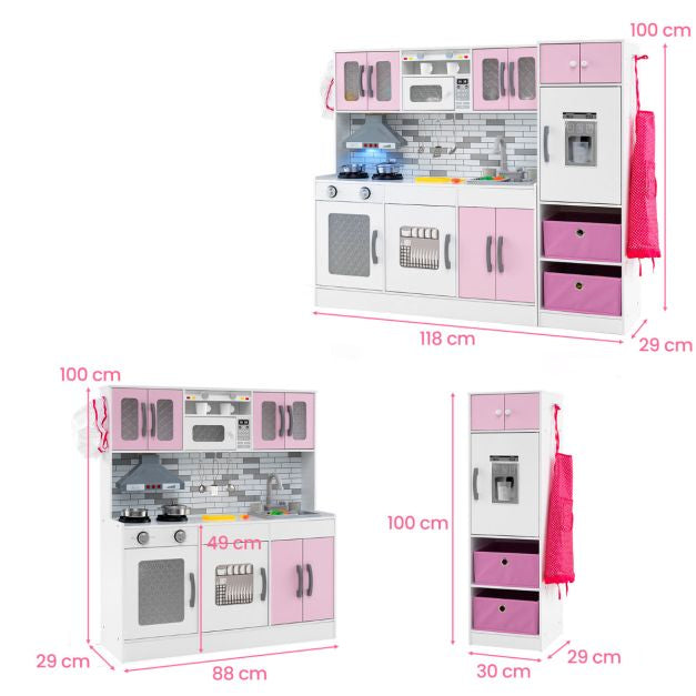 Kids Cooking Playset with Lights, Sounds, Stove & Play Utensils