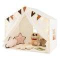 Kids Indoor Play Tent House for 3-4 Children with Fabric and Mesh Curtains