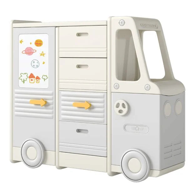Children’s Toy Storage Organizer with Four Pull-Out Drawers