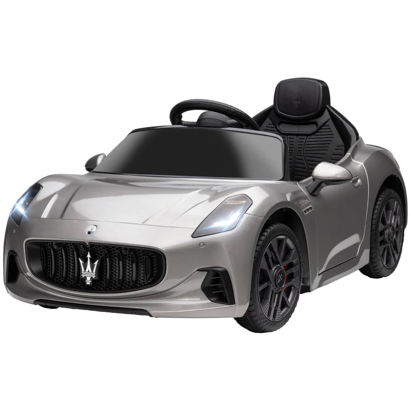Grey 12V Kids Electric Car with Remote Control and Soft Start – Licensed Design